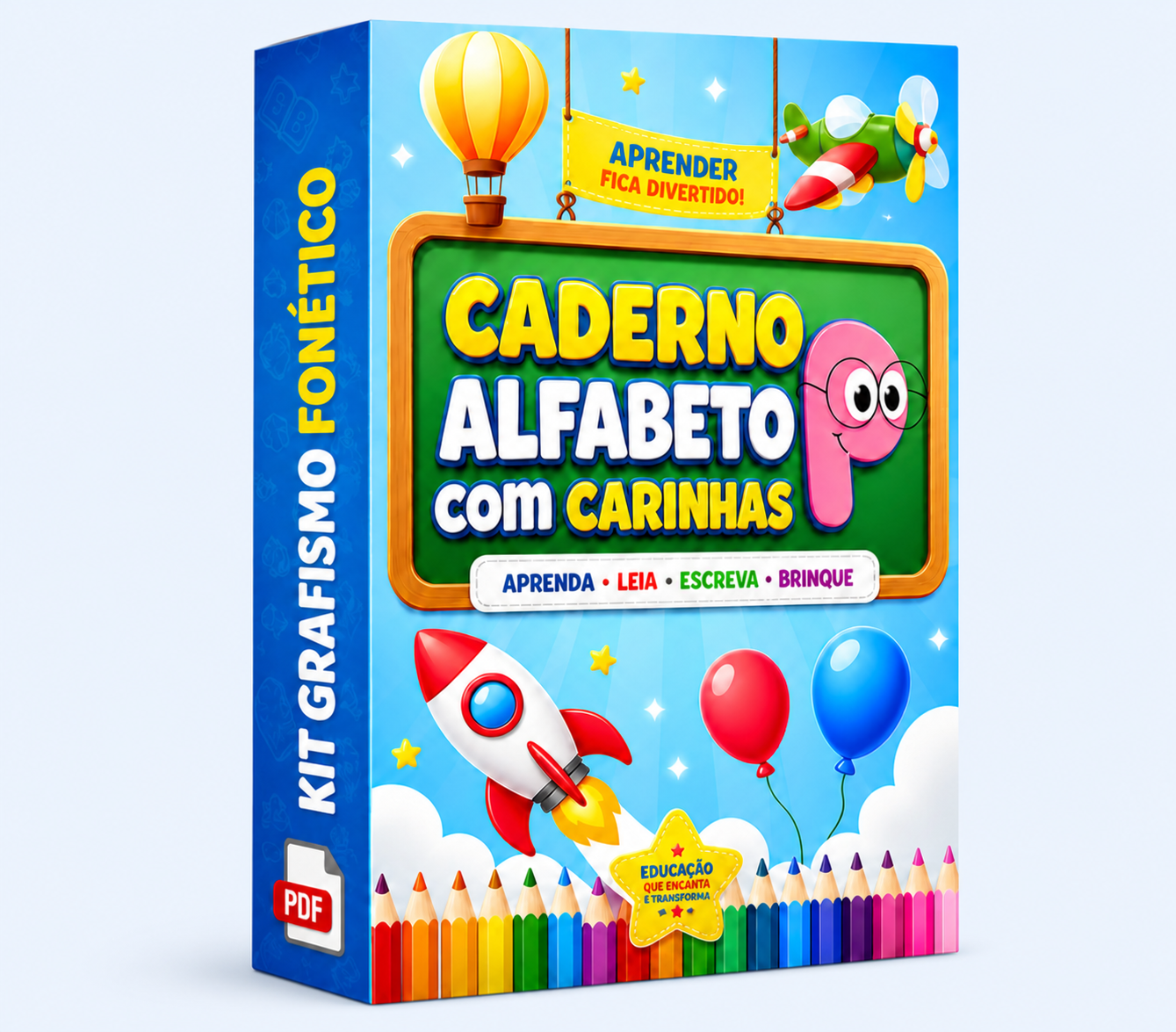 Caderno Alfabeto com Carinhas